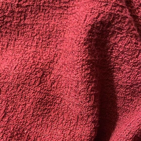 Isabel Maternity Ingrid & Isabel Maroon Gauze Cotton Baby Doll Top Empire Waist - Picture 7 of 12